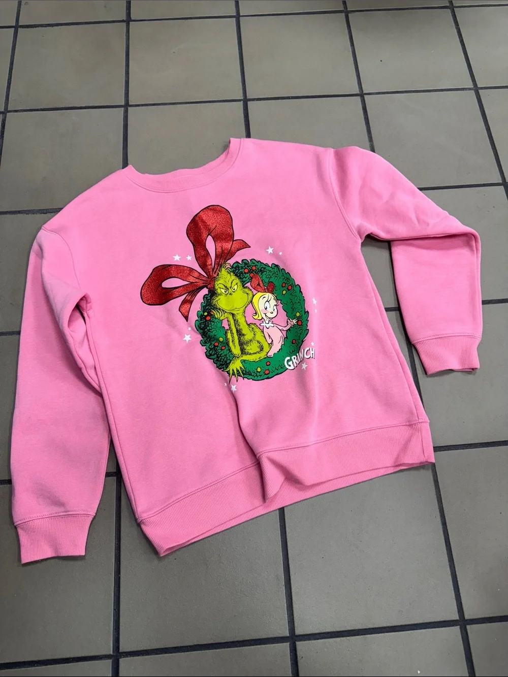 Carter's Pink Grinch Graphic Sweatshirt